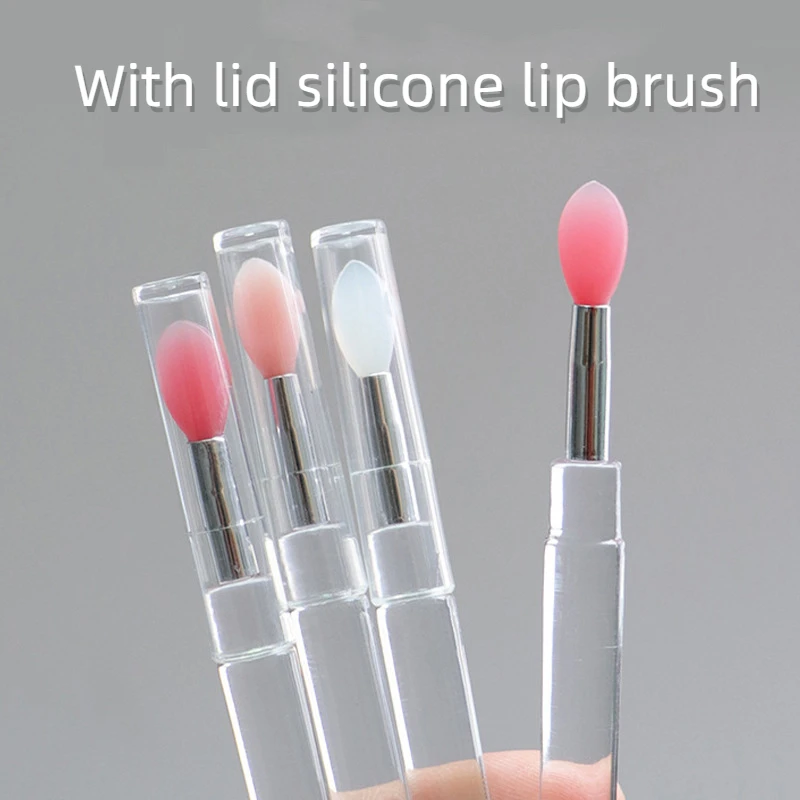 3 Pcs Portable Transparent Silicone Lip Brush With Cover Apply Makeup Quickly And Elastic Acrylic Brush Handle
3 Pcs Portable Transparent Silicone Lip Brush With Cover Apply Makeup Quickly And Elastic Acrylic Brush Handle