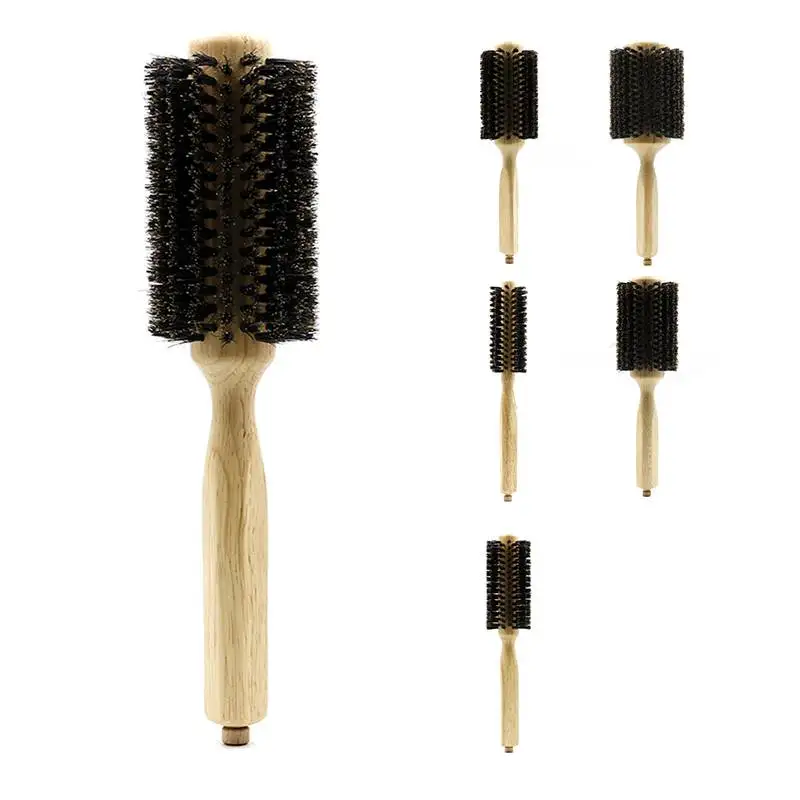 Barber Salon Wood Handle Boar Bristles Round Brush Removable Tail Professional Hairdressing Hair Brush Hair Round Comb
Barber Salon Wood Handle Boar Bristles Round Brush Removable Tail Professional Hairdressing Hair Brush Hair Round Comb