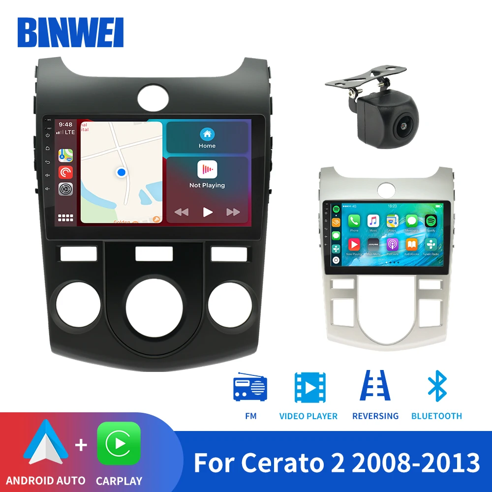 BINWEI 9 Inch 2 Din Car Radio For KIA CERATO 2 2008-2013 CARPLAY Multimedia Stereo Review Camera 9" Bluetooth Radio MP5 Player
BINWEI 9 Inch 2 Din Car Radio For KIA CERATO 2 2008-2013 CARPLAY Multimedia Stereo Review Camera 9" Bluetooth Radio MP5 Player