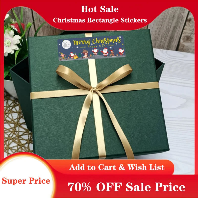 120Sheets Merry Christmas Stickers Rectangle Holiday Decorative Presents Labels Decals Christmas for Gift Wrapping Package
120Sheets Merry Christmas Stickers Rectangle Holiday Decorative Presents Labels Decals Christmas for Gift Wrapping Package