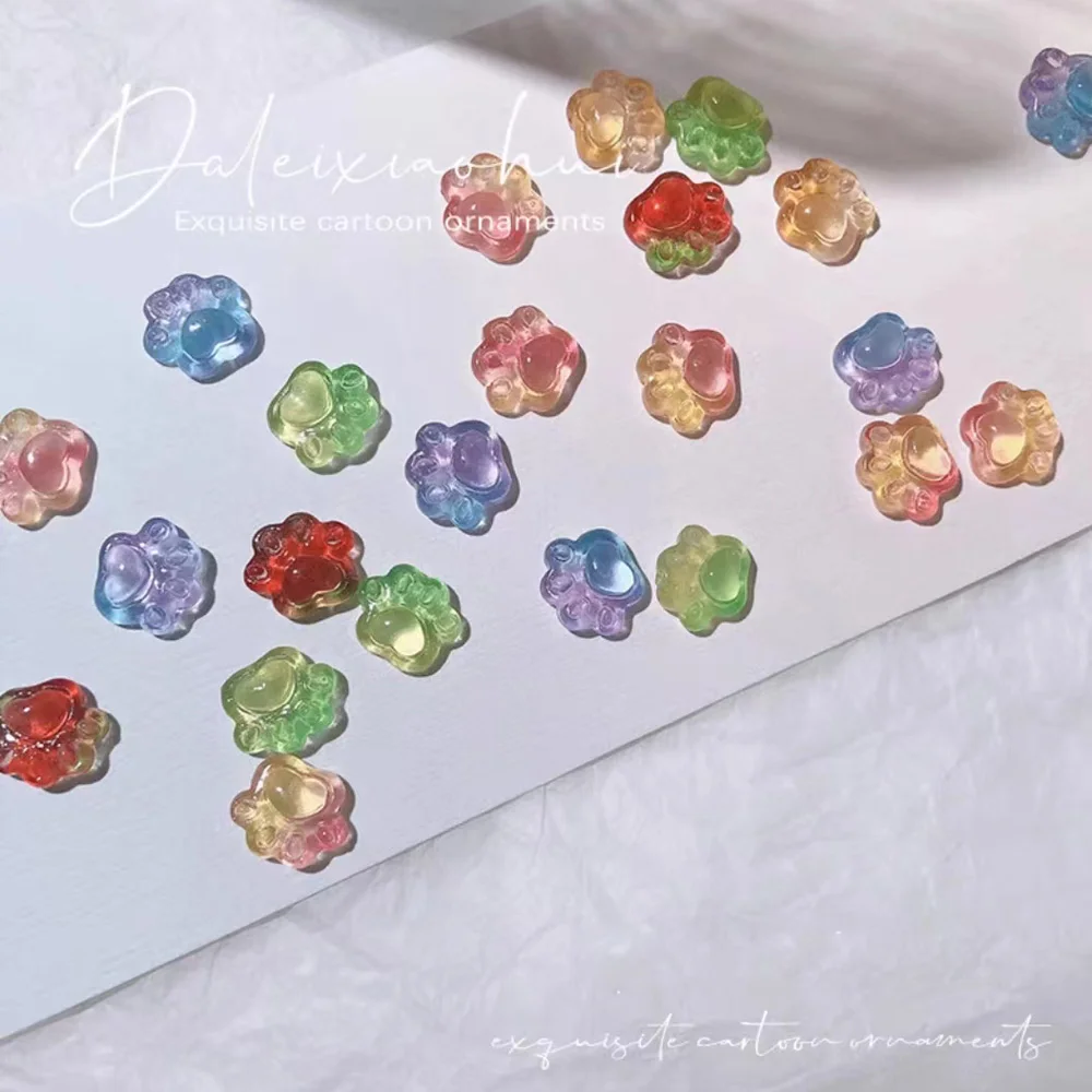 Kawaii Cat Paw Nail Art Decorations 30pcs Random Gradient Color Kitten Feet Pad Charms 3D Cartoon Meow Resin Fingertips Ornament
Kawaii Cat Paw Nail Art Decorations 30pcs Random Gradient Color Kitten Feet Pad Charms 3D Cartoon Meow Resin Fingertips Ornament