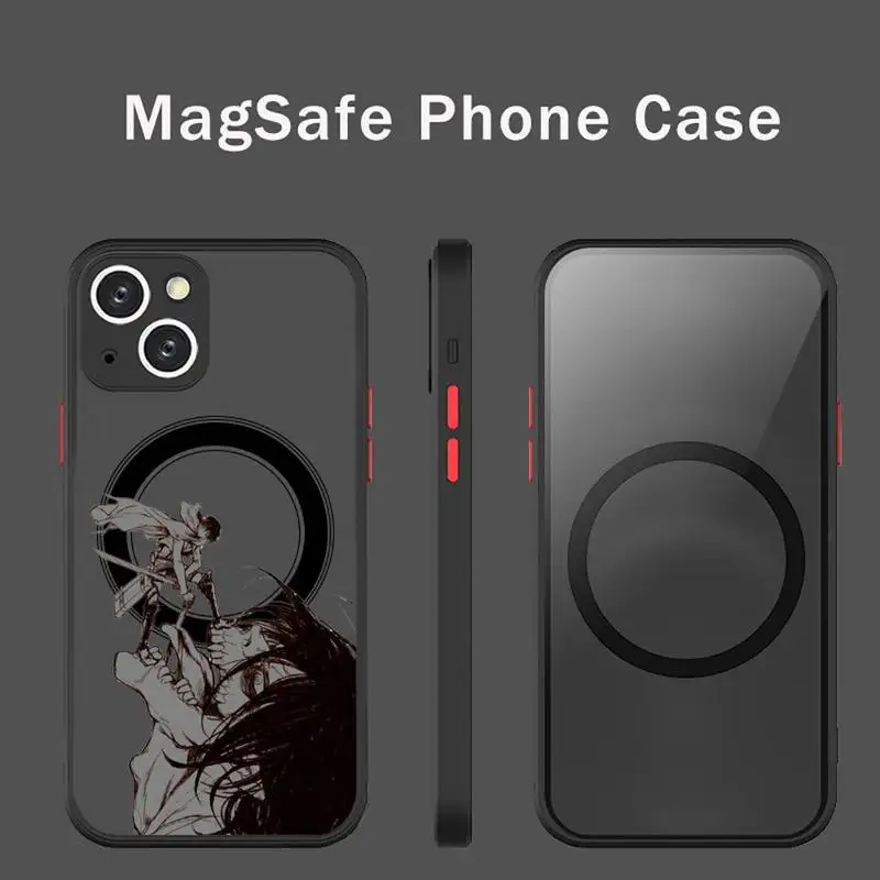 Attack On Titan Anime Cartoon Phone Case For iPhone 13 12 11 Mini Pro Max Matte transparent Super Magnetic MagSafe Cover
Attack On Titan Anime Cartoon Phone Case For iPhone 13 12 11 Mini Pro Max Matte transparent Super Magnetic MagSafe Cover