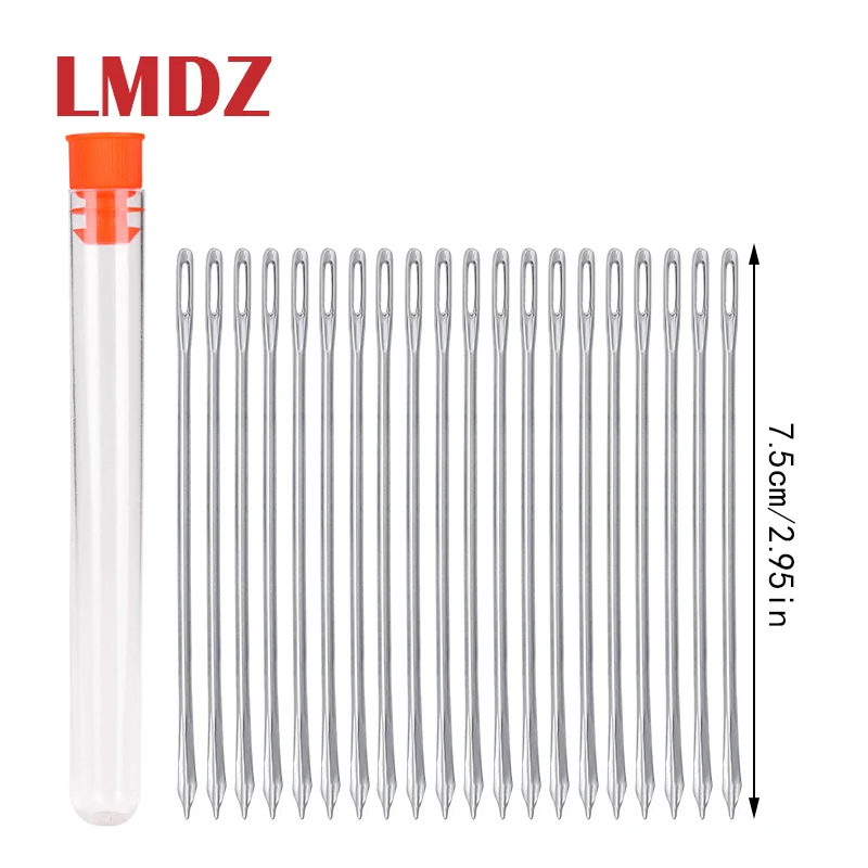 LMDZ 20pcs 7.5cm Handmade Leather Stitching Sewing Needle Stainless Steel Needle Sofa Needle Leather DIY Craft Tools With Bottle
LMDZ 20pcs 7.5cm Handmade Leather Stitching Sewing Needle Stainless Steel Needle Sofa Needle Leather DIY Craft Tools With Bottle