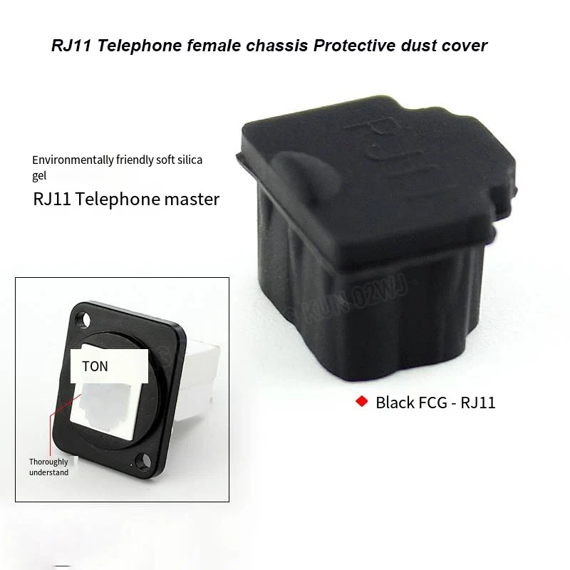 3PCS Soft Silicone FCG-RJ11 Female Socket Dust Protection Plug Waterproof Cover Soft Silicone Plug Black/Transparent
3PCS Soft Silicone FCG-RJ11 Female Socket Dust Protection Plug Waterproof Cover Soft Silicone Plug Black/Transparent
