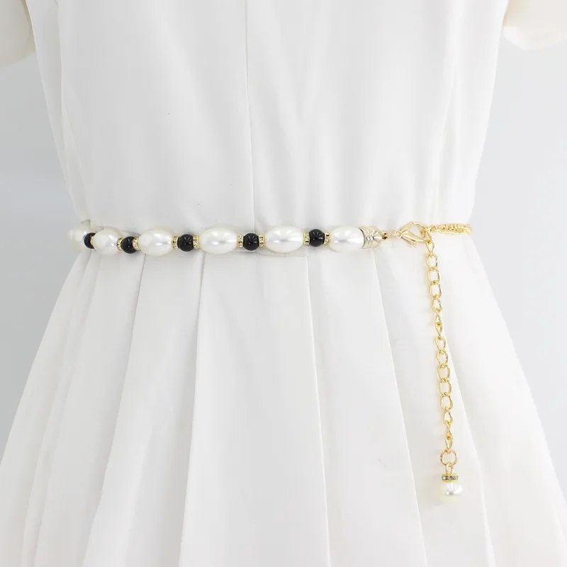 Personality Rhinestone Inlaid Pearl Waist Chain Women's Simple Dress Decorative Closed Waist Belt With Suit Skirt
Personality Rhinestone Inlaid Pearl Waist Chain Women's Simple Dress Decorative Closed Waist Belt With Suit Skirt