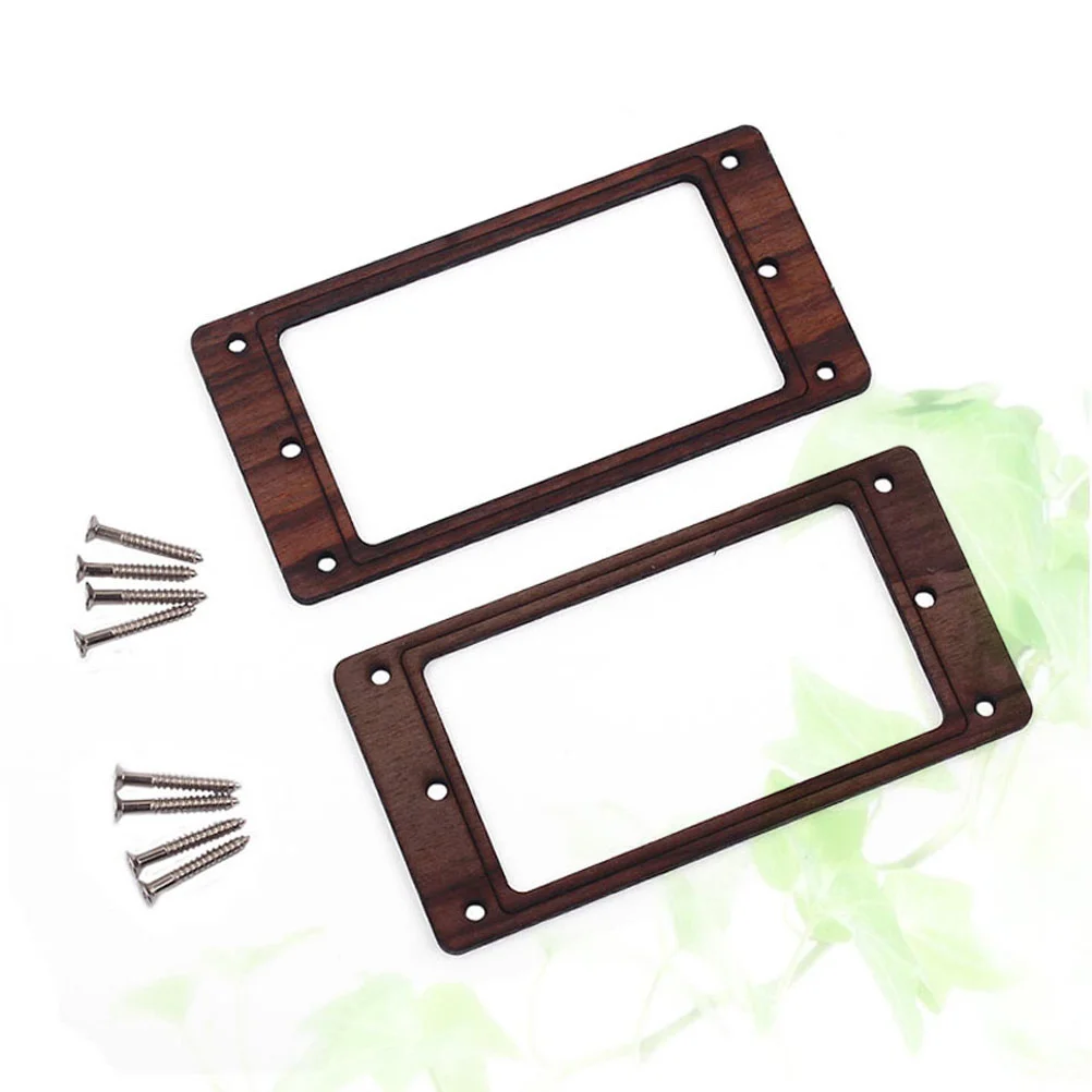 2pcs Rosewood Double Coil Electric Guitar Pickup Ring Humbucker Frame Mounting Ring with 8 Screws GB305L (Brown)
2pcs Rosewood Double Coil Electric Guitar Pickup Ring Humbucker Frame Mounting Ring with 8 Screws GB305L (Brown)