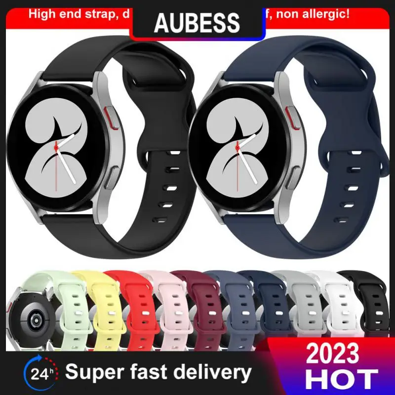 Watchband Multi-color Smart Accessories Replaceable Strap Breathable 20mm For Samsung Galaxy Watch4 Silicone Strap
Watchband Multi-color Smart Accessories Replaceable Strap Breathable 20mm For Samsung Galaxy Watch4 Silicone Strap
