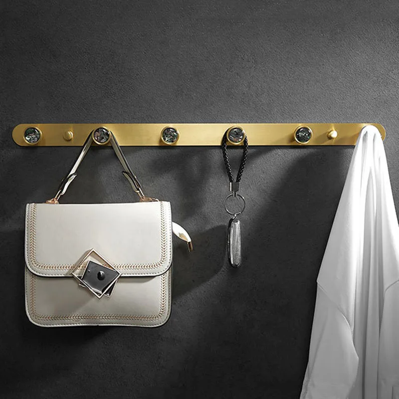 Brushed Gold Aluminum Bathroom Color Rows Hook Wall-mounted Towel Hanger Coat Clothes Holder for Bathroom Bedroom Hallway 4-6
Brushed Gold Aluminum Bathroom Color Rows Hook Wall-mounted Towel Hanger Coat Clothes Holder for Bathroom Bedroom Hallway 4-6