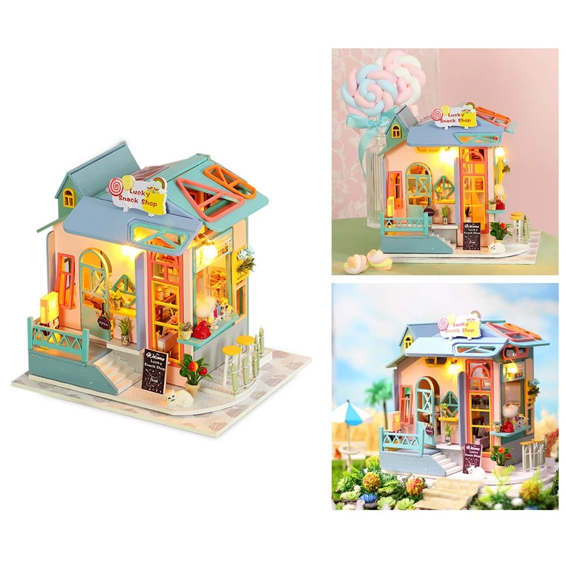 DIY Dollhouse Small Apartment Kit Mini Dolls Best Gifts For Adults And Teenagers Modern Cottage Set With Lights
DIY Dollhouse Small Apartment Kit Mini Dolls Best Gifts For Adults And Teenagers Modern Cottage Set With Lights