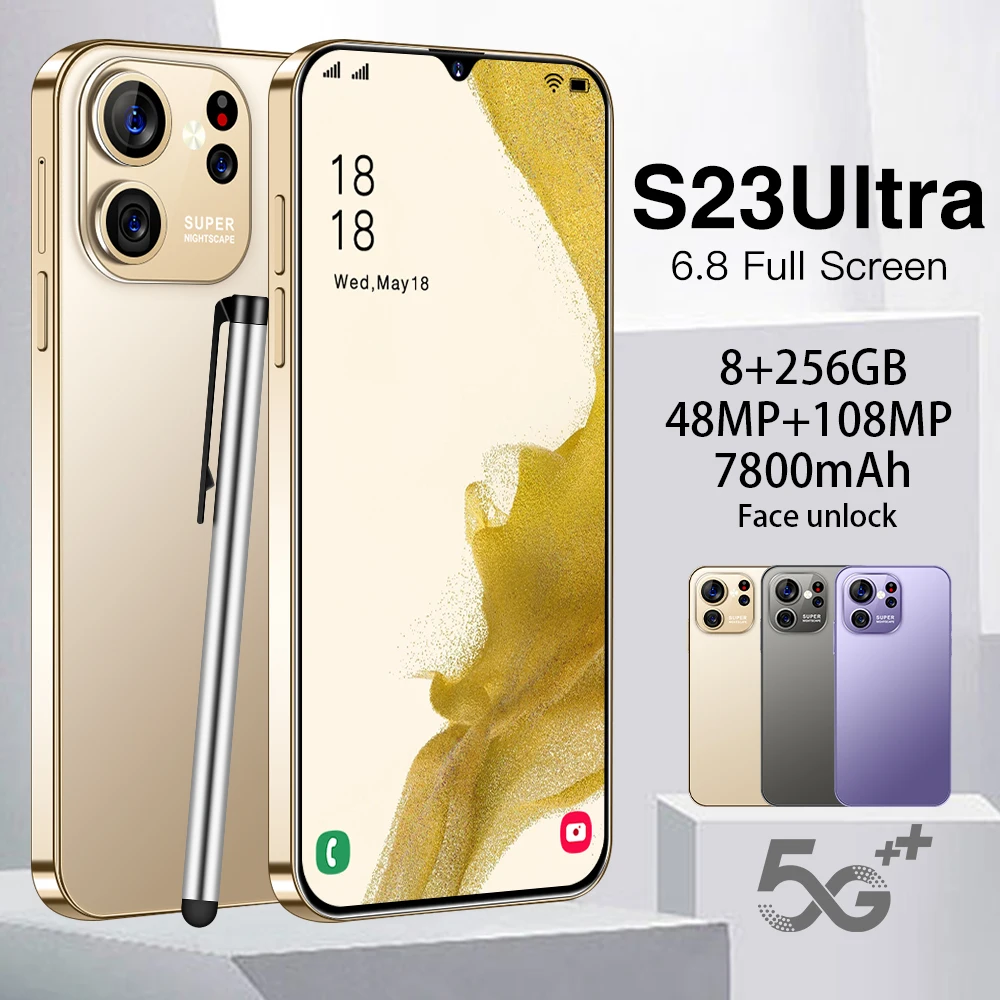 Global Version Smartphone S23 Ultra+ 5G 6.8Inch 16GB+1TB Mobile Phone Fingerprint Face HD Camera Smart Cellphone Unlocked S22
Global Version Smartphone S23 Ultra+ 5G 6.8Inch 16GB+1TB Mobile Phone Fingerprint Face HD Camera Smart Cellphone Unlocked S22