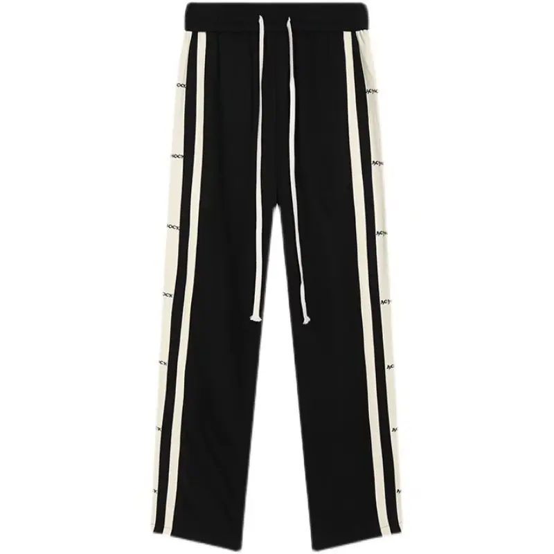 Stitching Side Striped Trousers for Men2022Spring New Loose Straight Drawstring Casual Pants Trendy Men 'S Pants
Stitching Side Striped Trousers for Men2022Spring New Loose Straight Drawstring Casual Pants Trendy Men 'S Pants