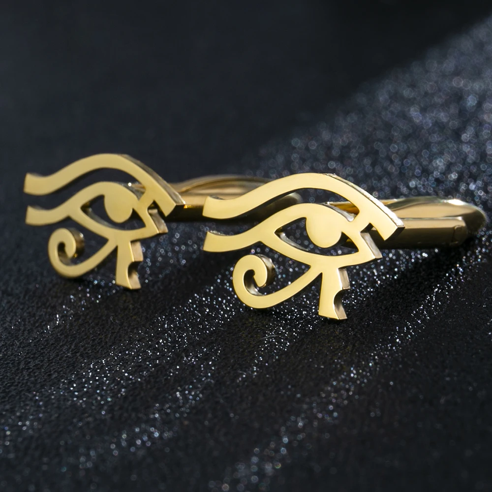 

Tangula Vintage Eye of Ra Cufflinks Stainless Steel Mens Ancient Egypt Amulet Jewelry Groom Shirt Cuff Buttons Wedding Gifts