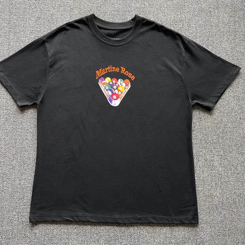 MARTINE ROSE T shirt Men Women 1:1 Billiards Printing Oversized tee Martine Rose Black Short Sleeves
MARTINE ROSE T shirt Men Women 1:1 Billiards Printing Oversized tee Martine Rose Black Short Sleeves
