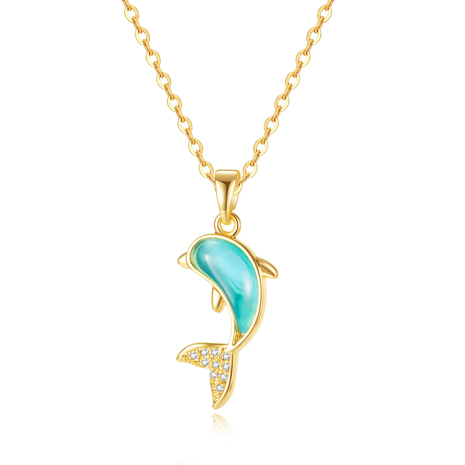 Dropshipping Jewelry Summer Little Dolphin Clavicle Chain Simple Fashion Stainless Steel Women's Necklace
Dropshipping Jewelry Summer Little Dolphin Clavicle Chain Simple Fashion Stainless Steel Women's Necklace