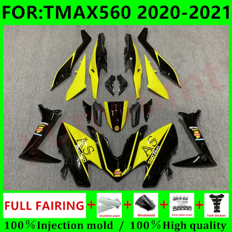 Новый комплект обтекателей для мотоциклов ABS, подходит для TMAX560 2020 2021 T-MAX 560 TMAX, цвет желтый/черный
Новый комплект обтекателей для мотоциклов ABS, подходит для TMAX560 2020 2021 T-MAX 560 TMAX, цвет желтый/черный