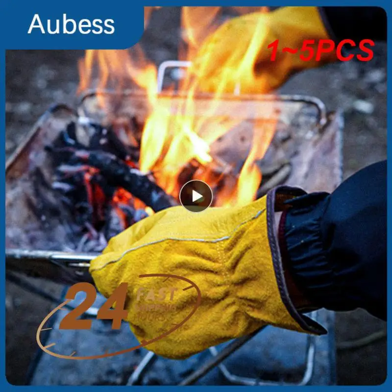 1~5PCS Men Work Gloves Soft Cowhide Driver Hunting Driving Farm Garden Welding Security Protection Safety Workers Mechanic Glove
1~5PCS Men Work Gloves Soft Cowhide Driver Hunting Driving Farm Garden Welding Security Protection Safety Workers Mechanic Glove