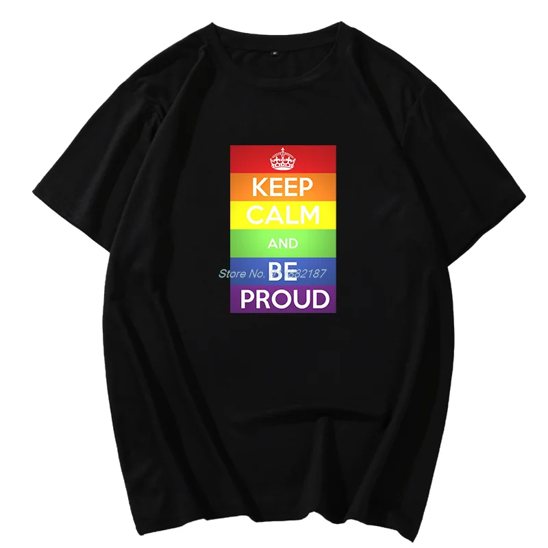 Keep Calm and Be Proud Gay Pride Unisex graphic t shirts short sleeve Tees Tops Harajuku Summer Streetwear t shirt for men
Keep Calm and Be Proud Gay Pride Unisex graphic t shirts short sleeve Tees Tops Harajuku Summer Streetwear t shirt for men