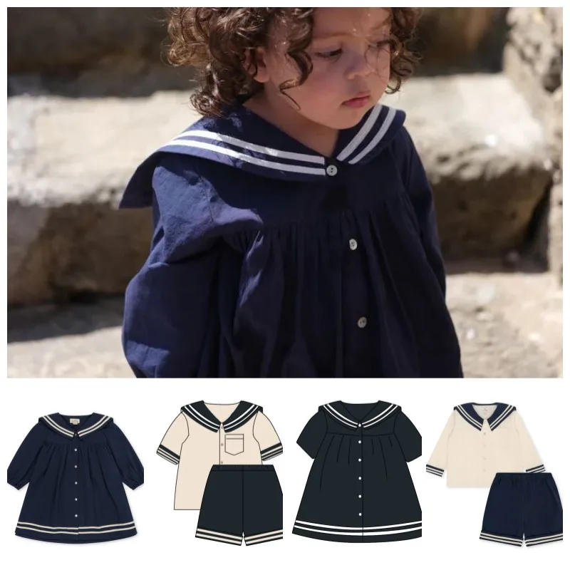 Children's Navy Suit 2023KS Boys and Girls Tibetan Navy Suit Kindergarten Class Uniform Children Lapel T-shirt Shorts Suit
Children's Navy Suit 2023KS Boys and Girls Tibetan Navy Suit Kindergarten Class Uniform Children Lapel T-shirt Shorts Suit