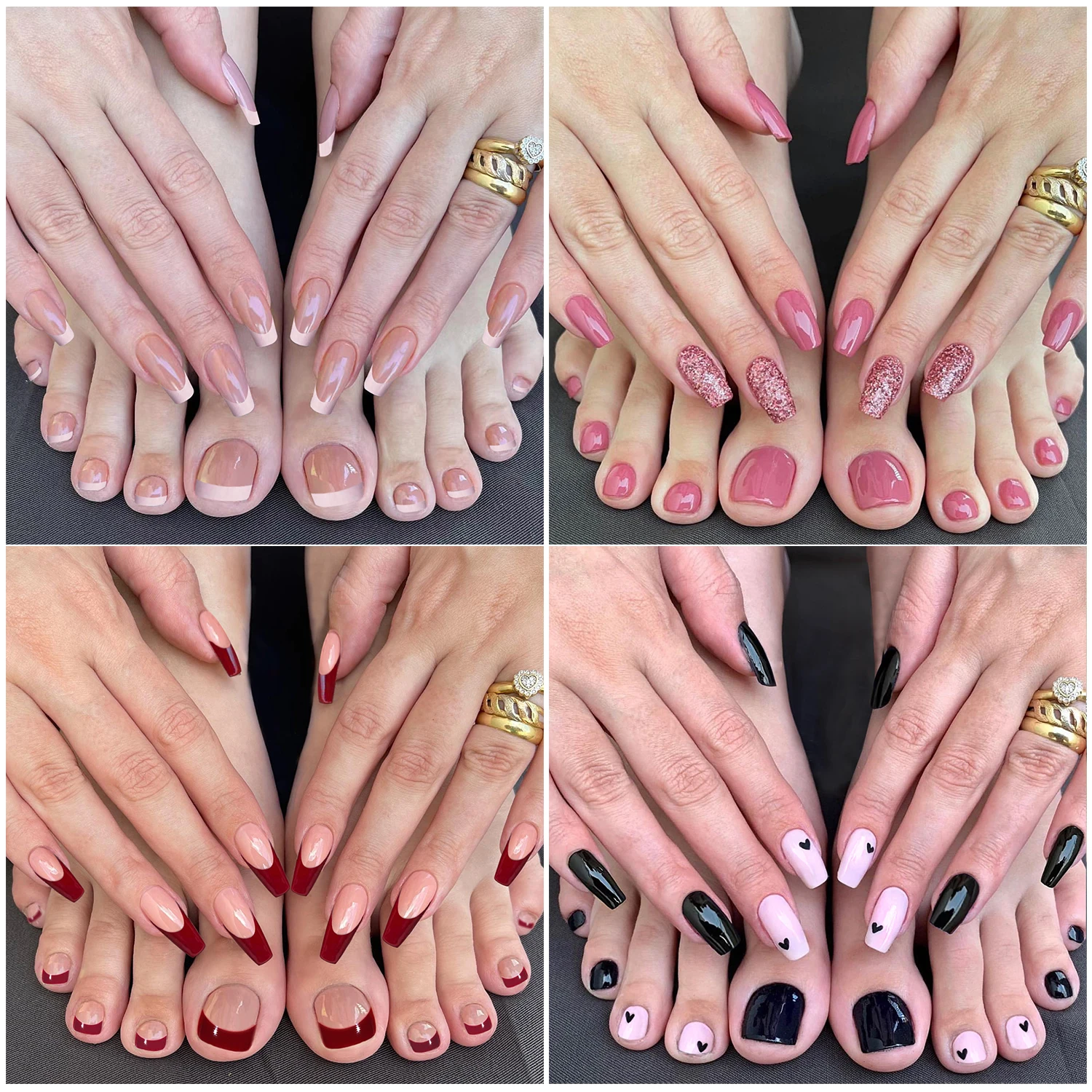 48Pcs Hand Foot manicure combo Series Artificial False Nails Toenails Fashion Solid Color French Wearable Finished Fake Nails
48Pcs Hand Foot manicure combo Series Artificial False Nails Toenails Fashion Solid Color French Wearable Finished Fake Nails