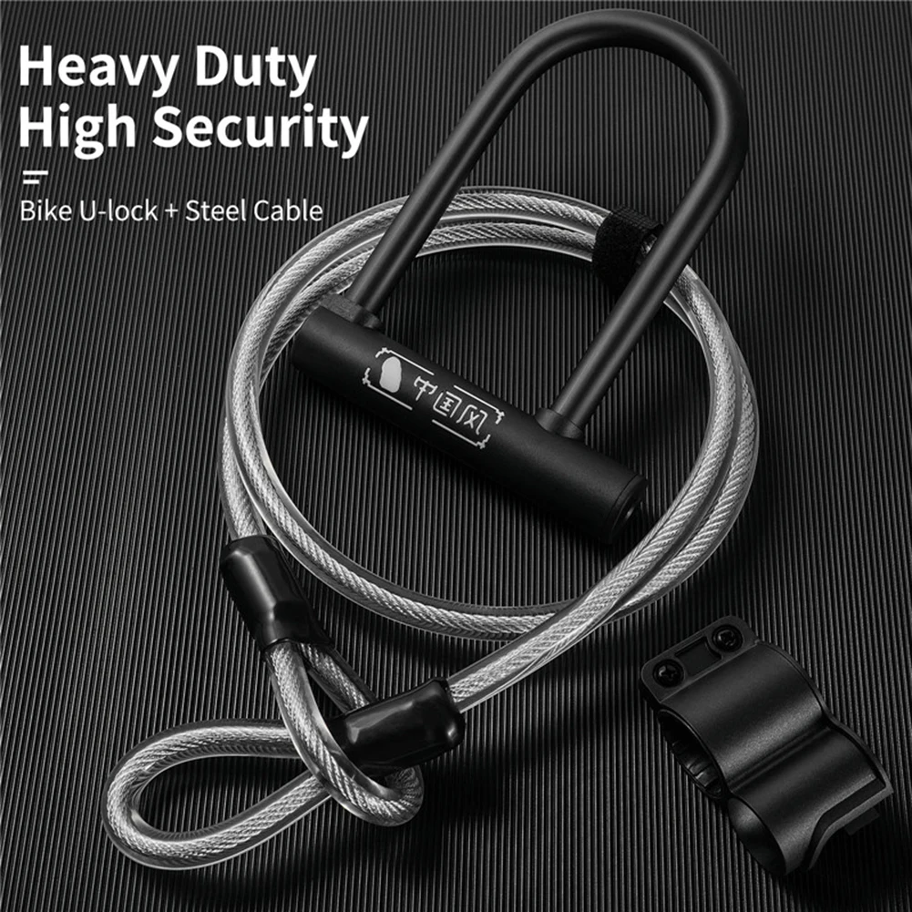 Bicycle U Lock Set Security Anti-Theft Bike Wheel Lock 2 Keys Safety Cable Bike Lock MTB Motorcycle Scooter Accessories
Bicycle U Lock Set Security Anti-Theft Bike Wheel Lock 2 Keys Safety Cable Bike Lock MTB Motorcycle Scooter Accessories
