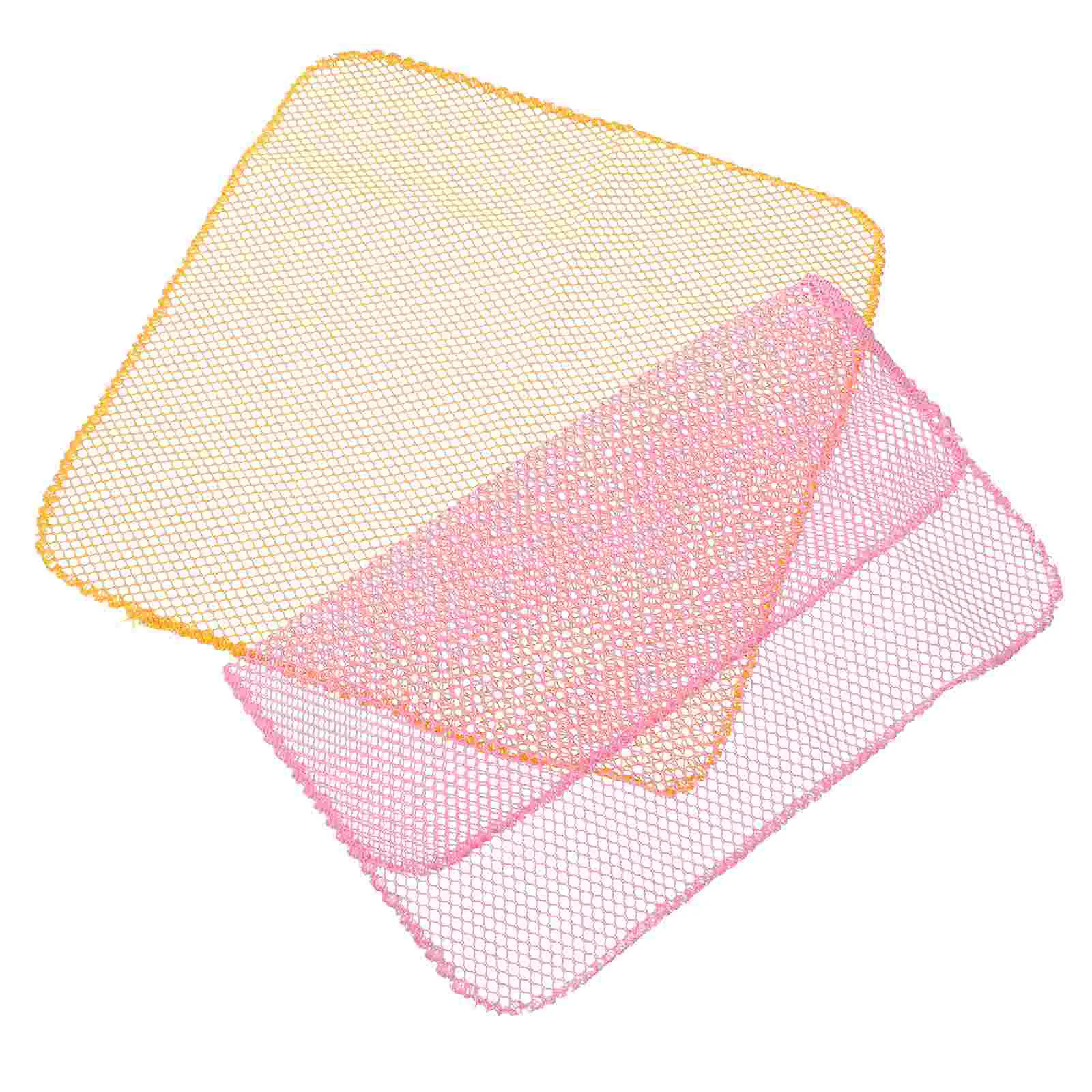 

6pcs Dishwashing Net Cloths Durable Dish Scrubber Cloth Oilproof Quick Dry Kitchen Cleaning Cloths for Kitchen Bathroom Goods