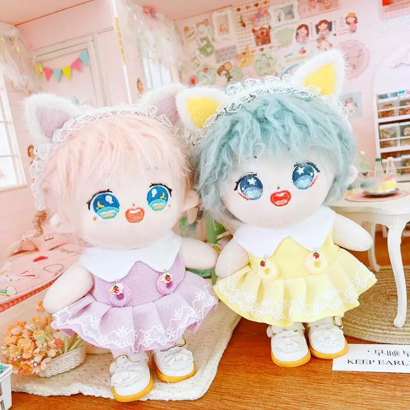 3 шт./компл. кукольная одежда для кукол 20 см куклы-идола милый наряд с кошачьими ушками мягкая игрушка для корейских звезд аксессуары для кук...
3 шт./компл. кукольная одежда для кукол 20 см куклы-идола милый наряд с кошачьими ушками мягкая игрушка для корейских звезд аксессуары для кук...