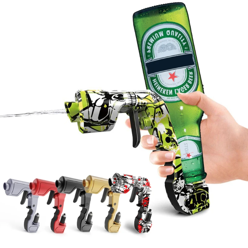 2022 New Beer Gun Champagne Spray Gun Wine bottle Stopper Wine Dispenser Bar Accessories Football Party Gift
2022 New Beer Gun Champagne Spray Gun Wine bottle Stopper Wine Dispenser Bar Accessories Football Party Gift