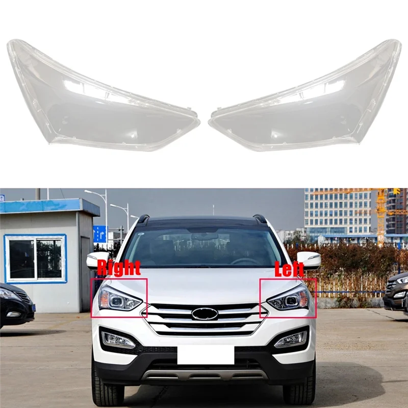 Car Right Headlight Shell Lamp Shade Transparent Lens Cover Headlight Cover for Hyundai SantaFe IX45 2013-2017 
Car Right Headlight Shell Lamp Shade Transparent Lens Cover Headlight Cover for Hyundai SantaFe IX45 2013-2017