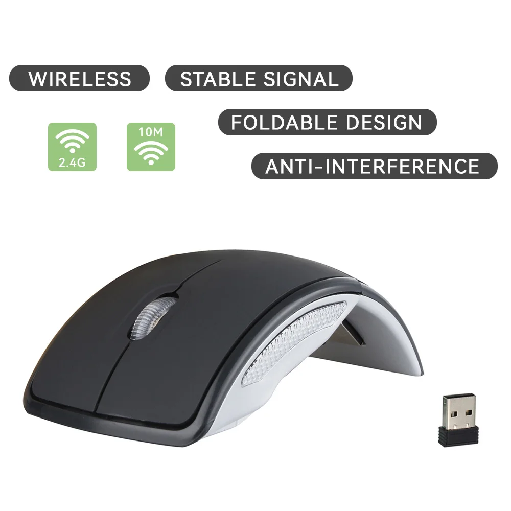 2.4G Wireless Optical Mouse Foldable Travel Portable With USB Receiver 3 Button Ergonomic Office Mice For PC Laptop Mouse Gamers
2.4G Wireless Optical Mouse Foldable Travel Portable With USB Receiver 3 Button Ergonomic Office Mice For PC Laptop Mouse Gamers