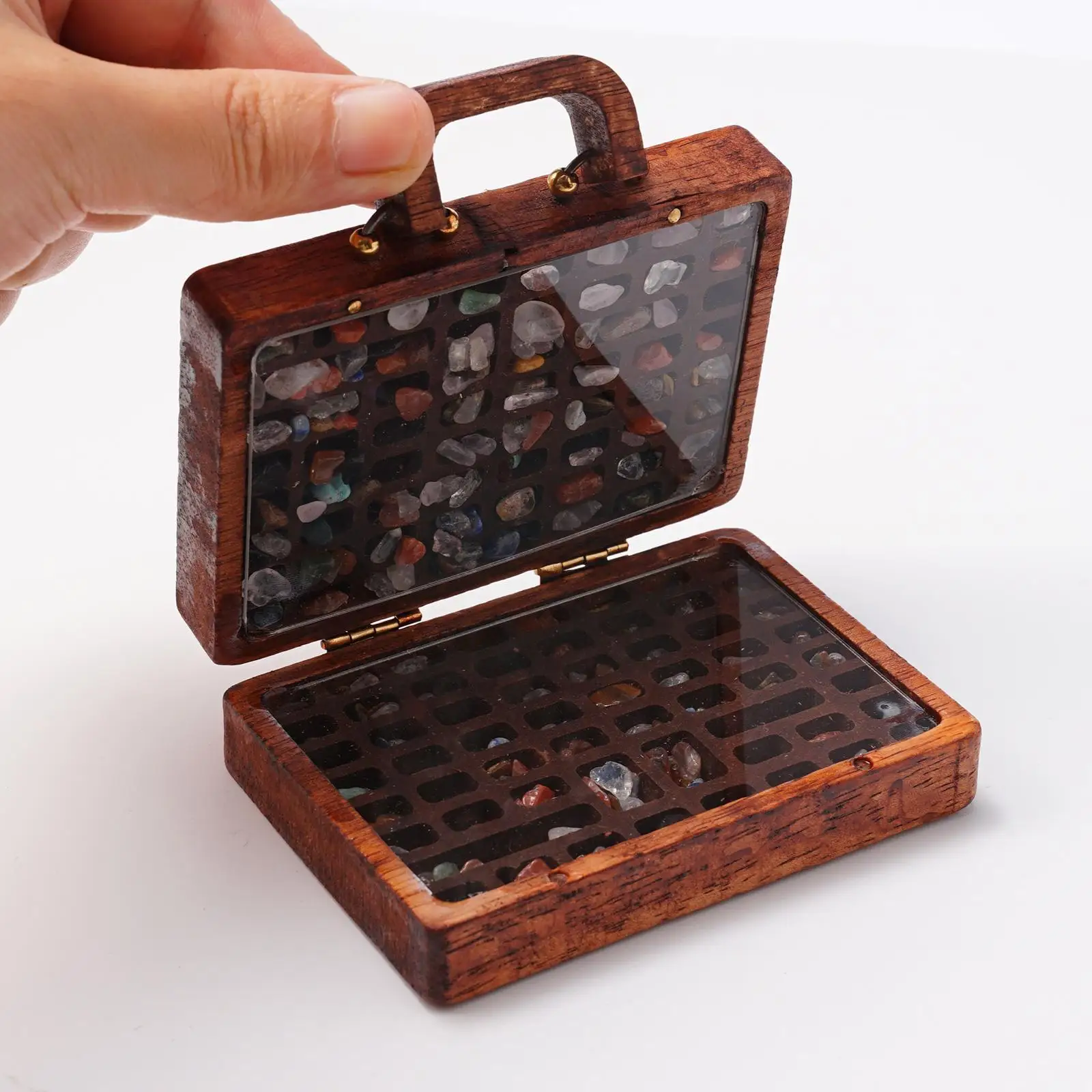 Коллекция камней и деревянных поделок в чемодане Коллекция сокровищ кристаллы любовь грудь Исцеление чакра L7J8 
Коллекция камней и деревянных поделок в чемодане Коллекция сокровищ кристаллы любовь грудь Исцеление чакра L7J8