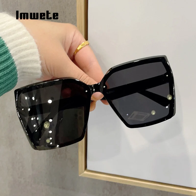 Imwete Retro Rectangle Sunglasses Women Brand Designer Vintage Big Frame Sun Glasses Ladies Classic Black Square Eyewear
Imwete Retro Rectangle Sunglasses Women Brand Designer Vintage Big Frame Sun Glasses Ladies Classic Black Square Eyewear