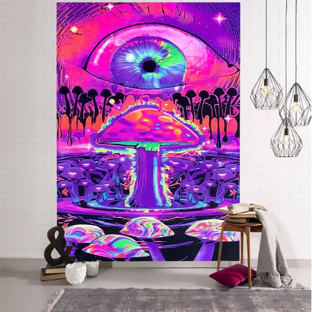 Psychedelic Botanical Mushroom Eye Tapestry Hippie Wall Hanging Colorful Art Butterfly Tapestry Aesthetic Room Decor Background
Psychedelic Botanical Mushroom Eye Tapestry Hippie Wall Hanging Colorful Art Butterfly Tapestry Aesthetic Room Decor Background