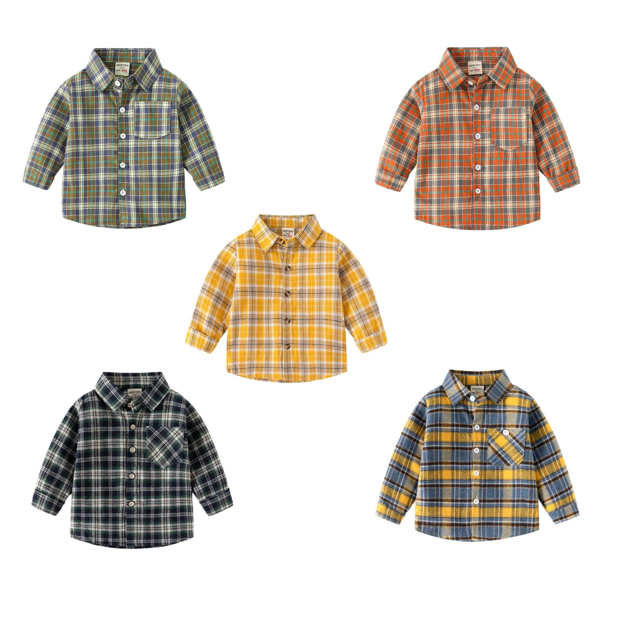 2023 Korean Spring Autumn Kids Boys Tops Cotton Loose Single Breasted Shirt Plaid Turn Down Collar Children Boys Shirt
2023 Korean Spring Autumn Kids Boys Tops Cotton Loose Single Breasted Shirt Plaid Turn Down Collar Children Boys Shirt