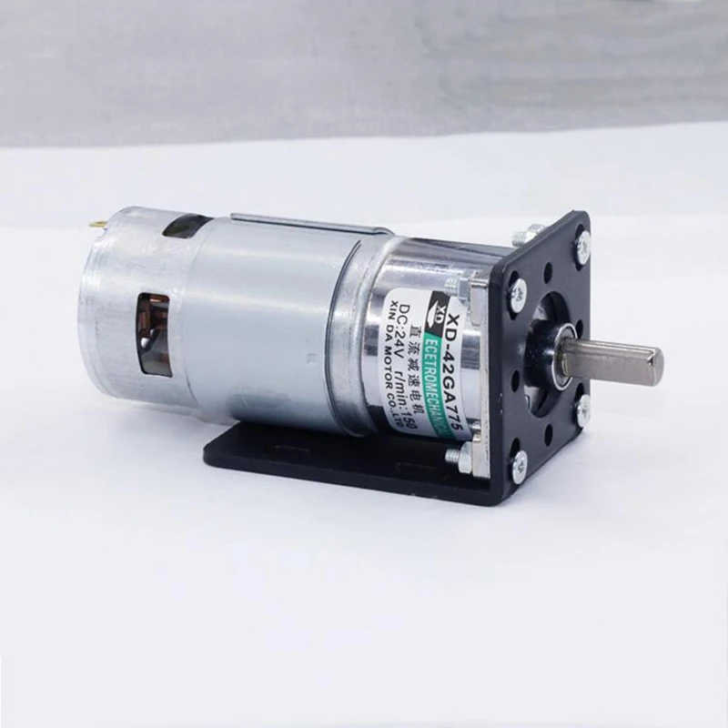 DC 12V/24V 775 geared motor 25W high power and high torque motor slow speed CW/CCW 10-600RPM adjustable with bracket XD-42GA775
DC 12V/24V 775 geared motor 25W high power and high torque motor slow speed CW/CCW 10-600RPM adjustable with bracket XD-42GA775