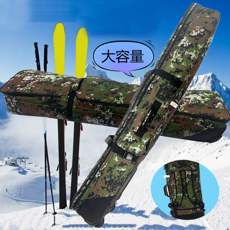 Outdoor sports camouflage skiing double board ski bag ski bag shoe bag snow gear bag
Outdoor sports camouflage skiing double board ski bag ski bag shoe bag snow gear bag