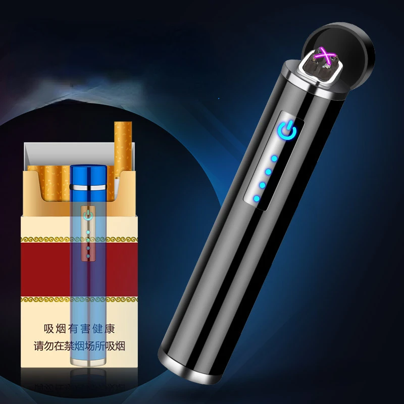 Touch Sensing USB Charging Cigarette Lighter Personality Cylindrical Arc Windproof Lighter
Touch Sensing USB Charging Cigarette Lighter Personality Cylindrical Arc Windproof Lighter