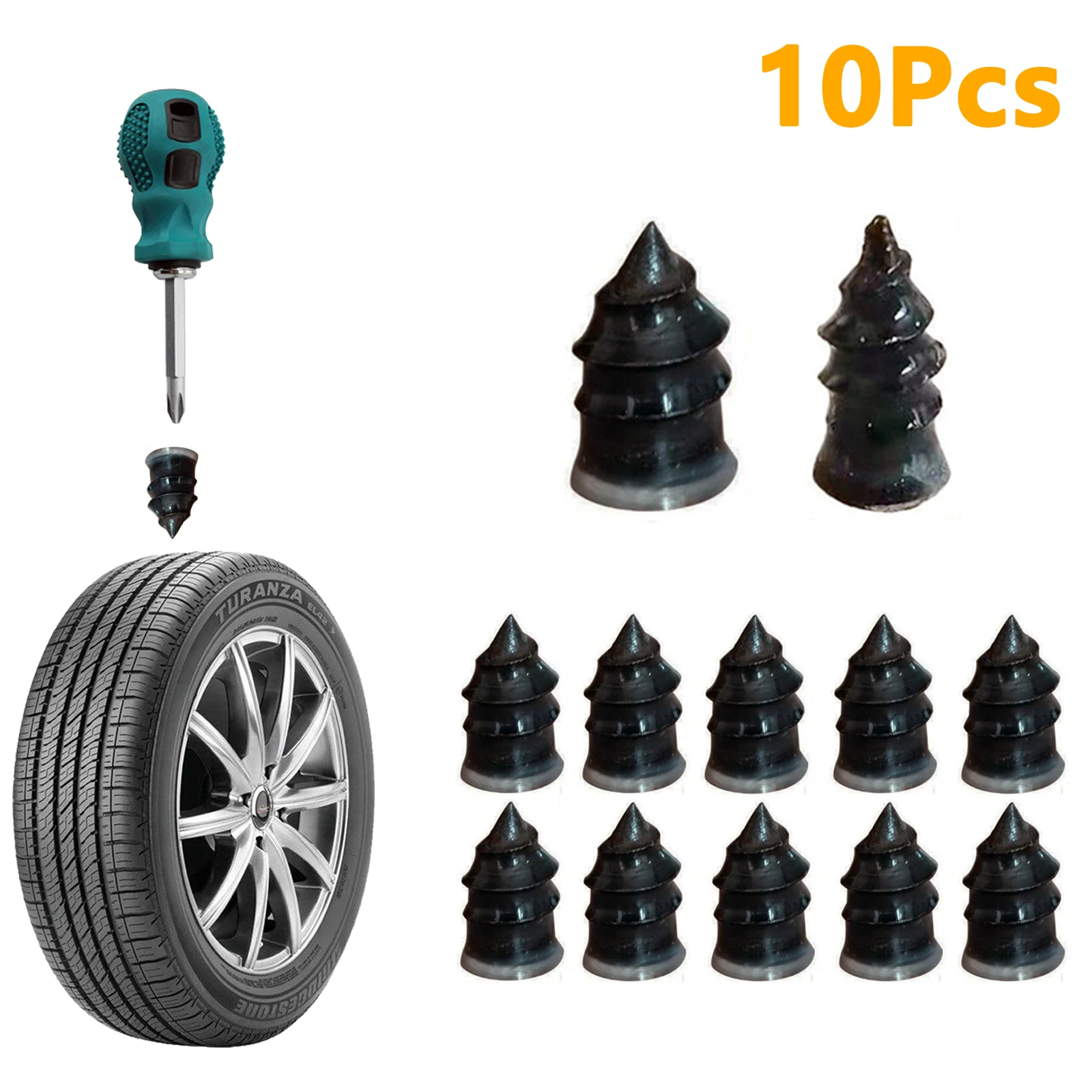 10x Car Vacuum Tyre Repair Neil Truck Motorcycle Scooter Rubber Tire Puncture Repair Tool Set Glue Repair Tire Film Rubber Nail
10x Car Vacuum Tyre Repair Neil Truck Motorcycle Scooter Rubber Tire Puncture Repair Tool Set Glue Repair Tire Film Rubber Nail