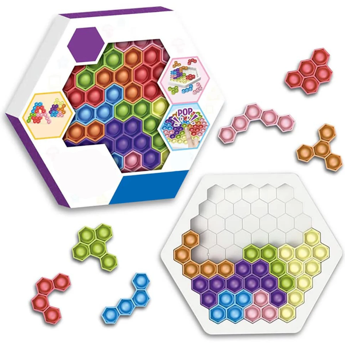 Bubble Blocks Toys Anxiety and Stress Relief Pop Puzzle Fidget Toy Sensory Development DIY Sensory Jigsaw Puzzle Toy
Bubble Blocks Toys Anxiety and Stress Relief Pop Puzzle Fidget Toy Sensory Development DIY Sensory Jigsaw Puzzle Toy