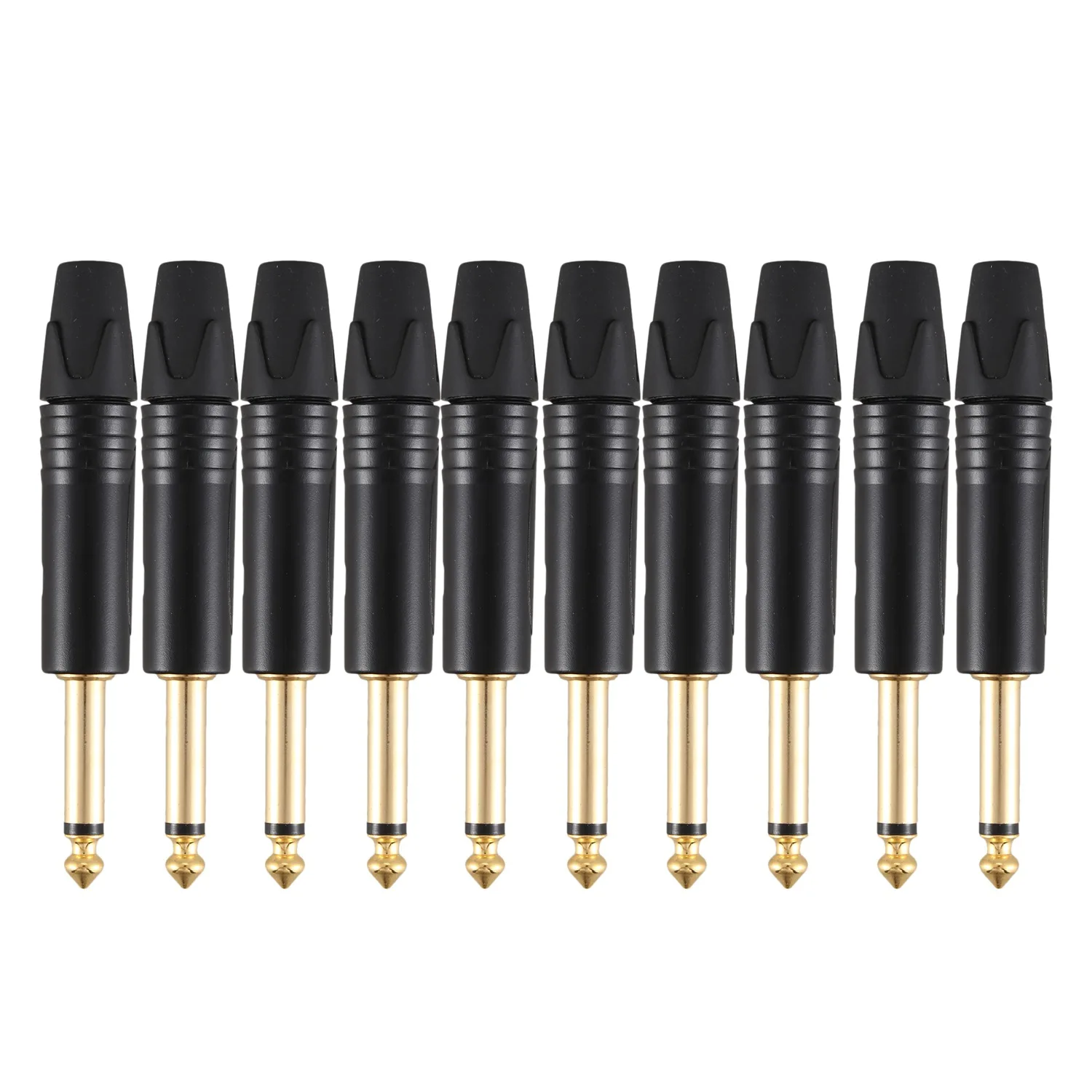 Gold Plating 10Pcs Plug Mono Professional 2 Pole 6.35 Mm 6.5Mm Stereo Plug 6.35Mm Black
Gold Plating 10Pcs Plug Mono Professional 2 Pole 6.35 Mm 6.5Mm Stereo Plug 6.35Mm Black