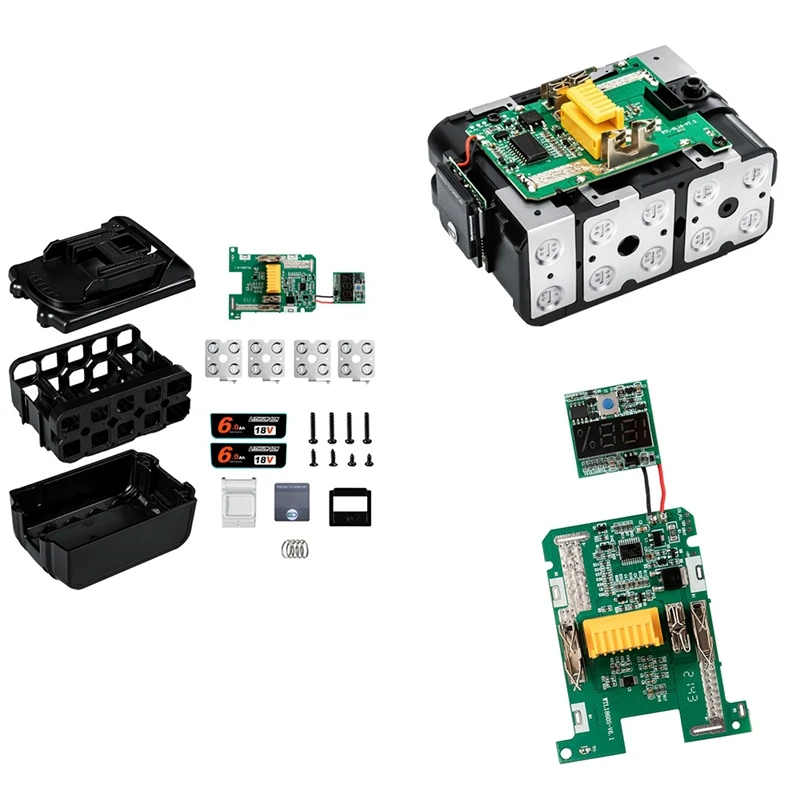 BL1830 Battery Case For Makita 18V DIY 3.0Ah 6.0Ah 1860 1850 Shell Box With BMS PCB Charging Protection Board
BL1830 Battery Case For Makita 18V DIY 3.0Ah 6.0Ah 1860 1850 Shell Box With BMS PCB Charging Protection Board