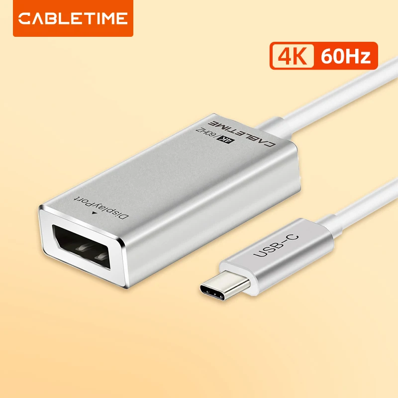 CABLETIME USB C to Displayport Adapter 4K 60Hz type C to DP M/F Converter For HDTV Samsung galaxy s9 USB 3.1 Displayport C035
CABLETIME USB C to Displayport Adapter 4K 60Hz type C to DP M/F Converter For HDTV Samsung galaxy s9 USB 3.1 Displayport C035