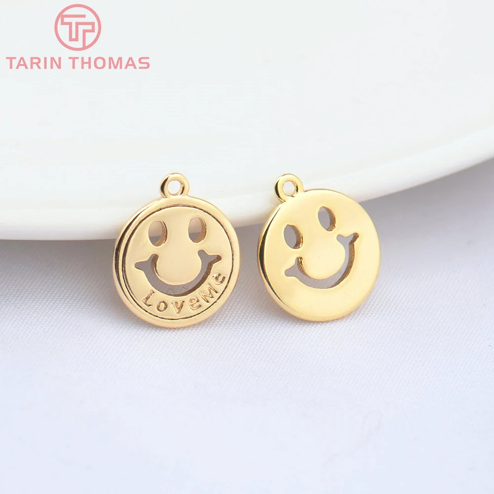 (4776)12PCS 10MM Hole 1MM 24K Gold Color Brass Smiley Face Charms Pendants Diy Jewelry Findings Accessories Wholesale
(4776)12PCS 10MM Hole 1MM 24K Gold Color Brass Smiley Face Charms Pendants Diy Jewelry Findings Accessories Wholesale