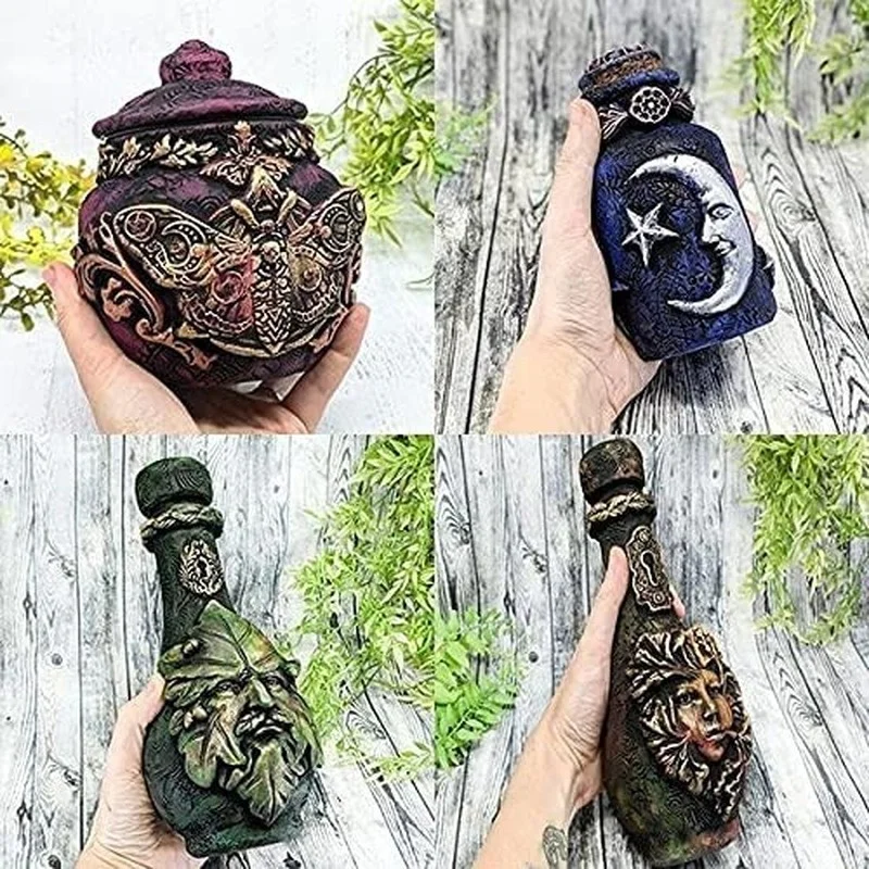 Новая бутылочка ведьмы, небесная Декоративная звезда, Луна, банка для зелья, Готическая Декоративная скульптура для ведьмастера, украшение для дома
Новая бутылочка ведьмы, небесная Декоративная звезда, Луна, банка для зелья, Готическая Декоративная скульптура для ведьмастера, украшение для дома