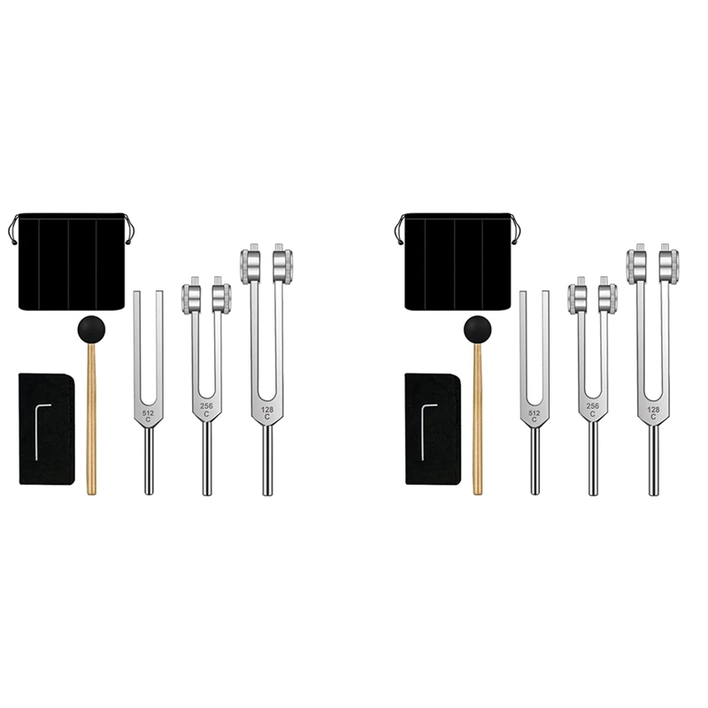 

LJL-2 Set Tuning Forks Set-128 Hz, 256 Hz, 512 Hz,Tuning Forks Perfect For Healing,Chakra,Sound Therapy,Keep Body