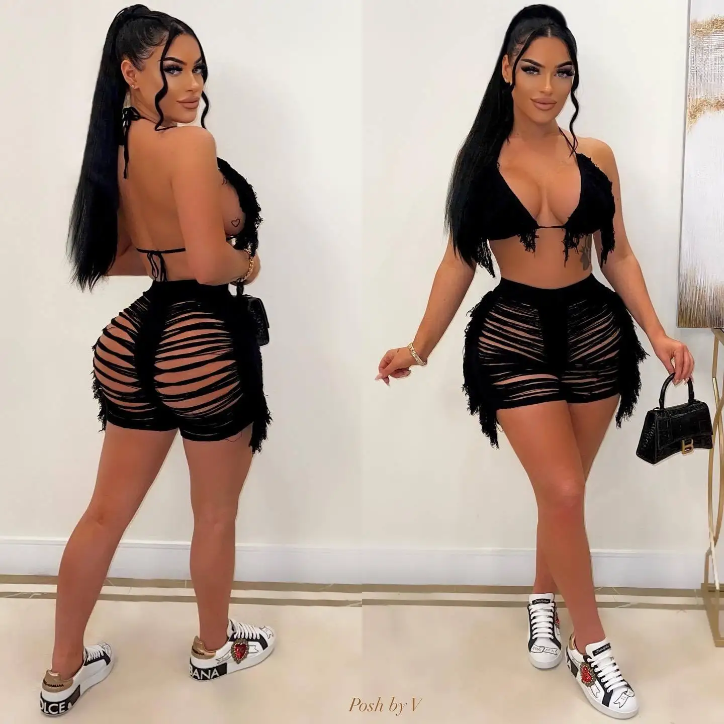 2022 Summer European And American Women's Sexy Elastic Perspective Knitted Fringed Beach Shorts Cup Sexy Sports Suit Women
2022 Summer European And American Women's Sexy Elastic Perspective Knitted Fringed Beach Shorts Cup Sexy Sports Suit Women