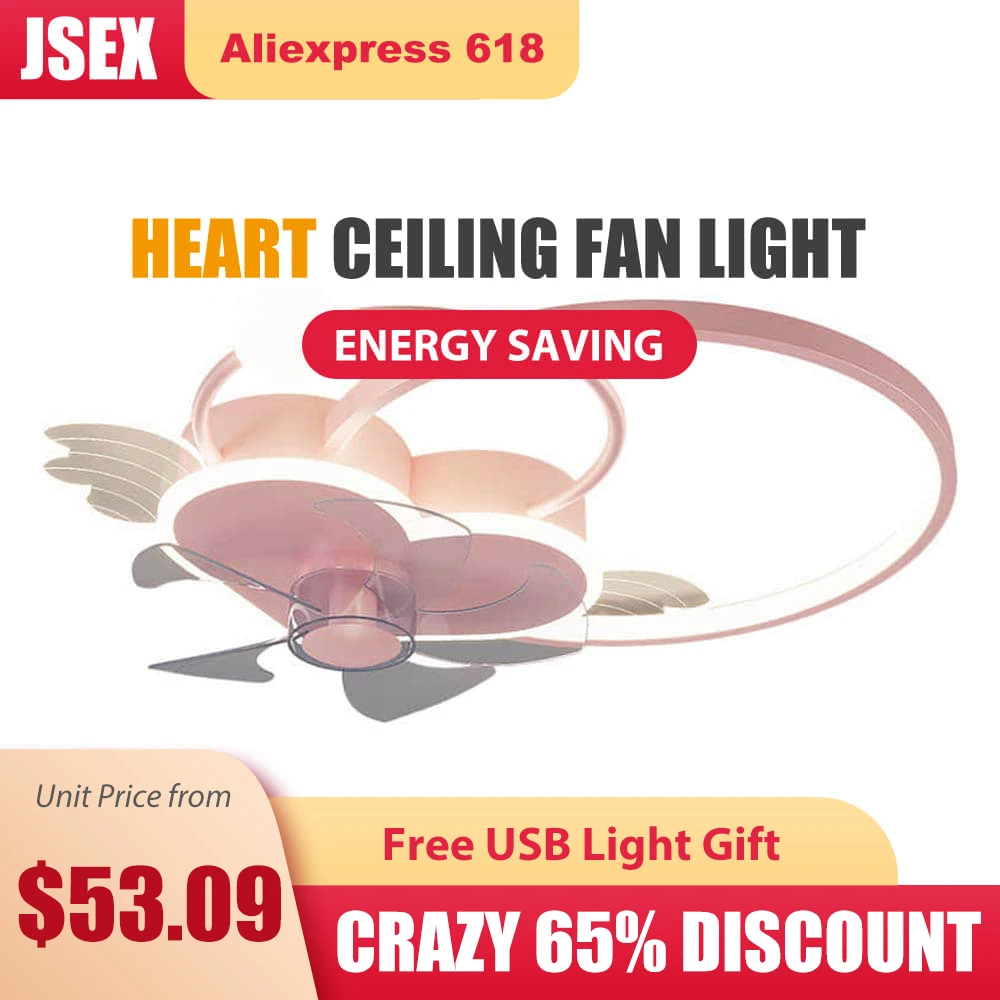 Pink Heart Shaped Led Ceiling Fan With Lights Remote Control Fans For Home Lamp Lighting Kids Room Bedroom Living Silent 220V
Pink Heart Shaped Led Ceiling Fan With Lights Remote Control Fans For Home Lamp Lighting Kids Room Bedroom Living Silent 220V