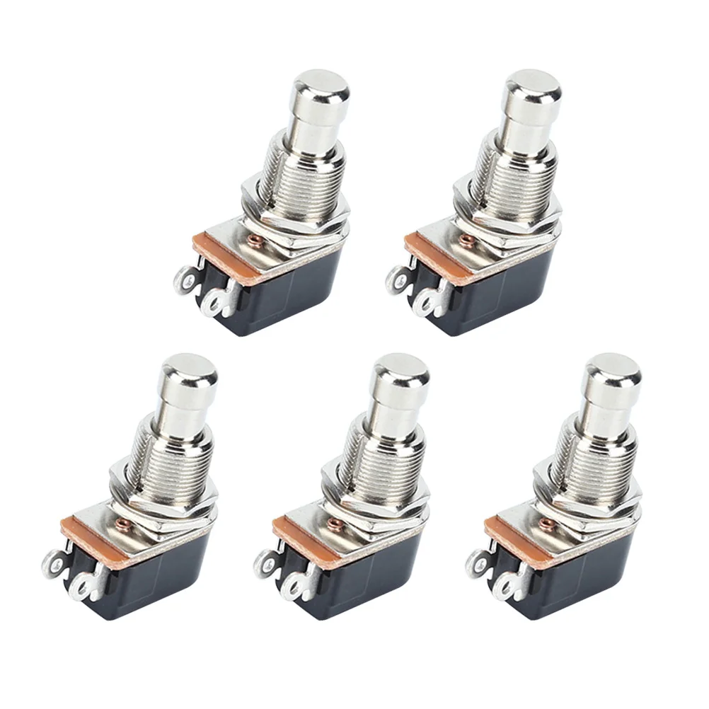5pcs Electric Guitar Effects Pedal Switch 2 Pin SPST Momentary Stomp Switches Push Button Switch Universal for Electric Guitar,
5pcs Electric Guitar Effects Pedal Switch 2 Pin SPST Momentary Stomp Switches Push Button Switch Universal for Electric Guitar,