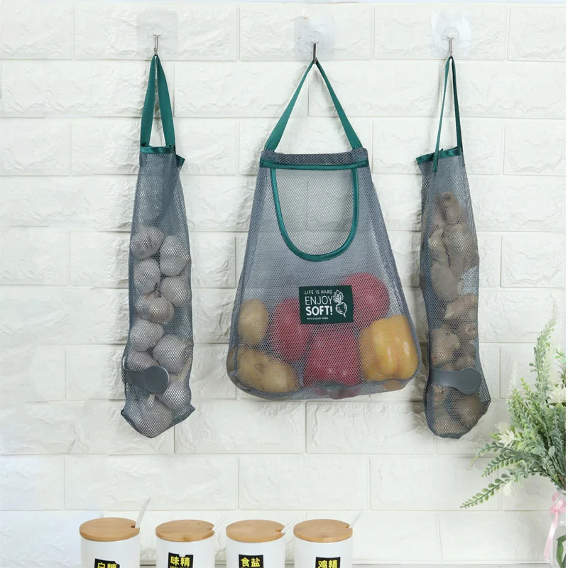 Portable Hollow Breathable Bag Ginger Garlic Hanging Bag Household Storage Bag Kitchen Hanging Storage Mesh Bag
Portable Hollow Breathable Bag Ginger Garlic Hanging Bag Household Storage Bag Kitchen Hanging Storage Mesh Bag
