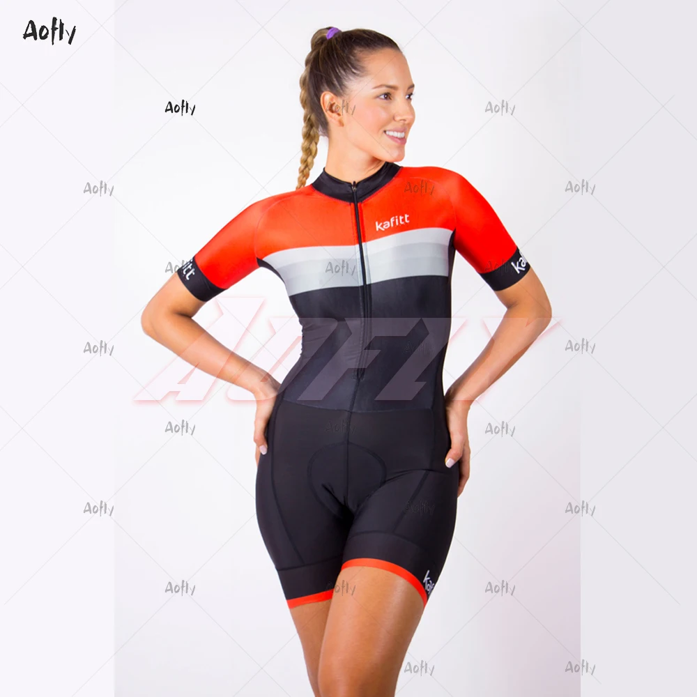 

2022 г., модная женская одежда cafitt для езды на велосипеде, комплекты костюмов для триатлона, велосипедная футболка с короткими рукавами, комплект летнего комбинезона с гелевыми подкладками 20D