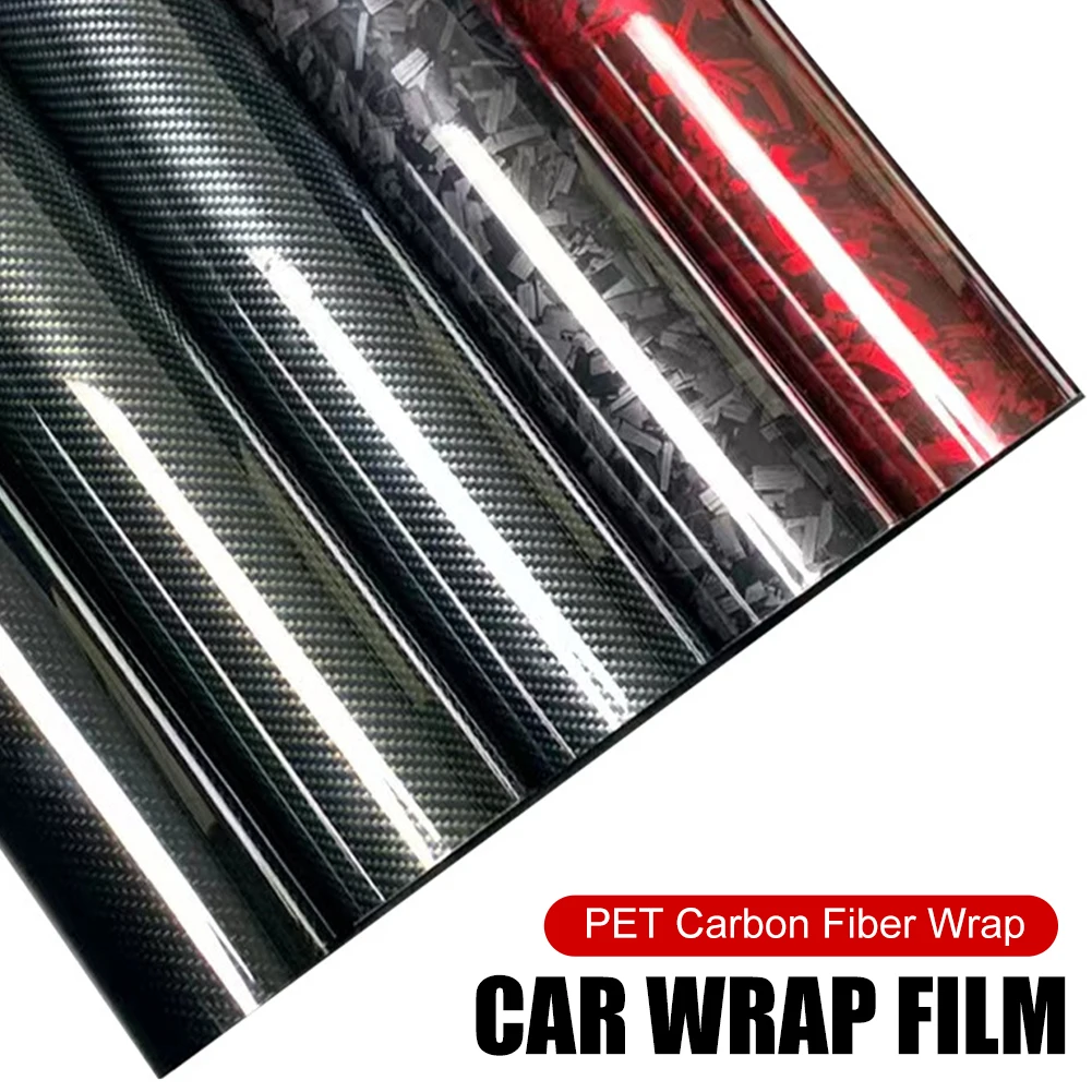 New 50x152cm PET Car Vinyl Wrap Carbon Fiber Sticker Auto Color Changing Film Car Styling Decals Matte Black DIY PET Cover Roll
New 50x152cm PET Car Vinyl Wrap Carbon Fiber Sticker Auto Color Changing Film Car Styling Decals Matte Black DIY PET Cover Roll